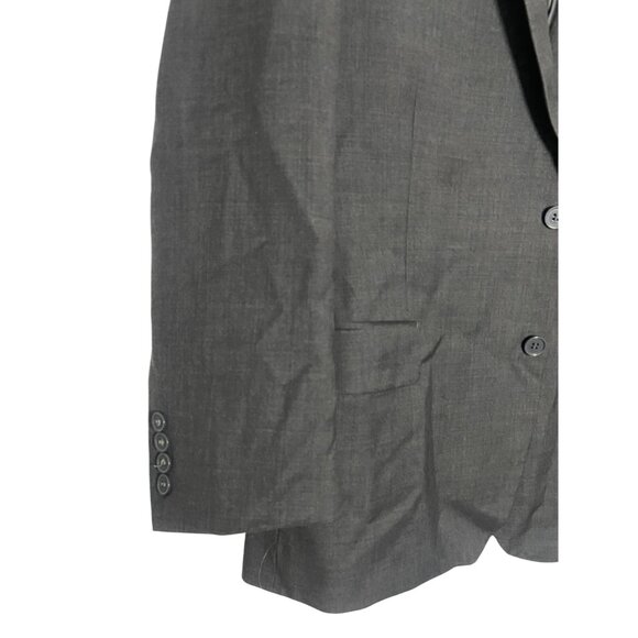 Mantoni Mens Gray 100% Virgin Wool Suit Jacket Blazer Italy Super 140s Size 44 - Picture 7 of 14